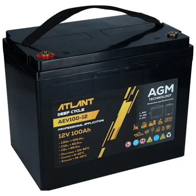 Akumulator ATLANT Deep Cycle 12V 100Ah AEV100-12